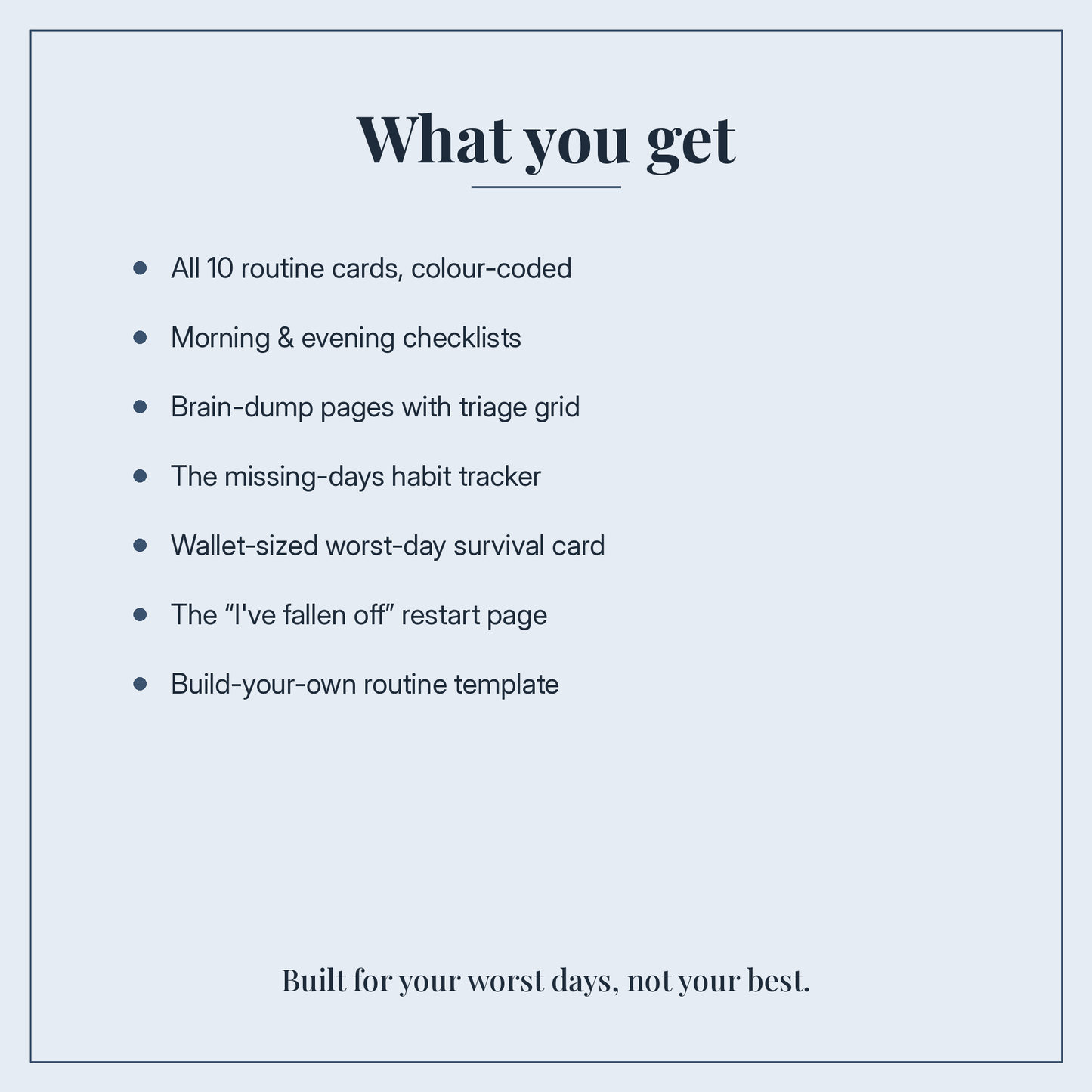 The Reset Deck Print & Stick Pack (Printables)