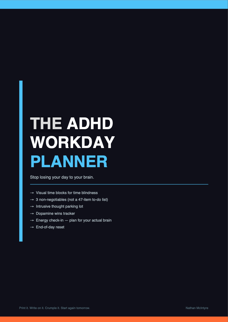 The ADHD Workday Planner