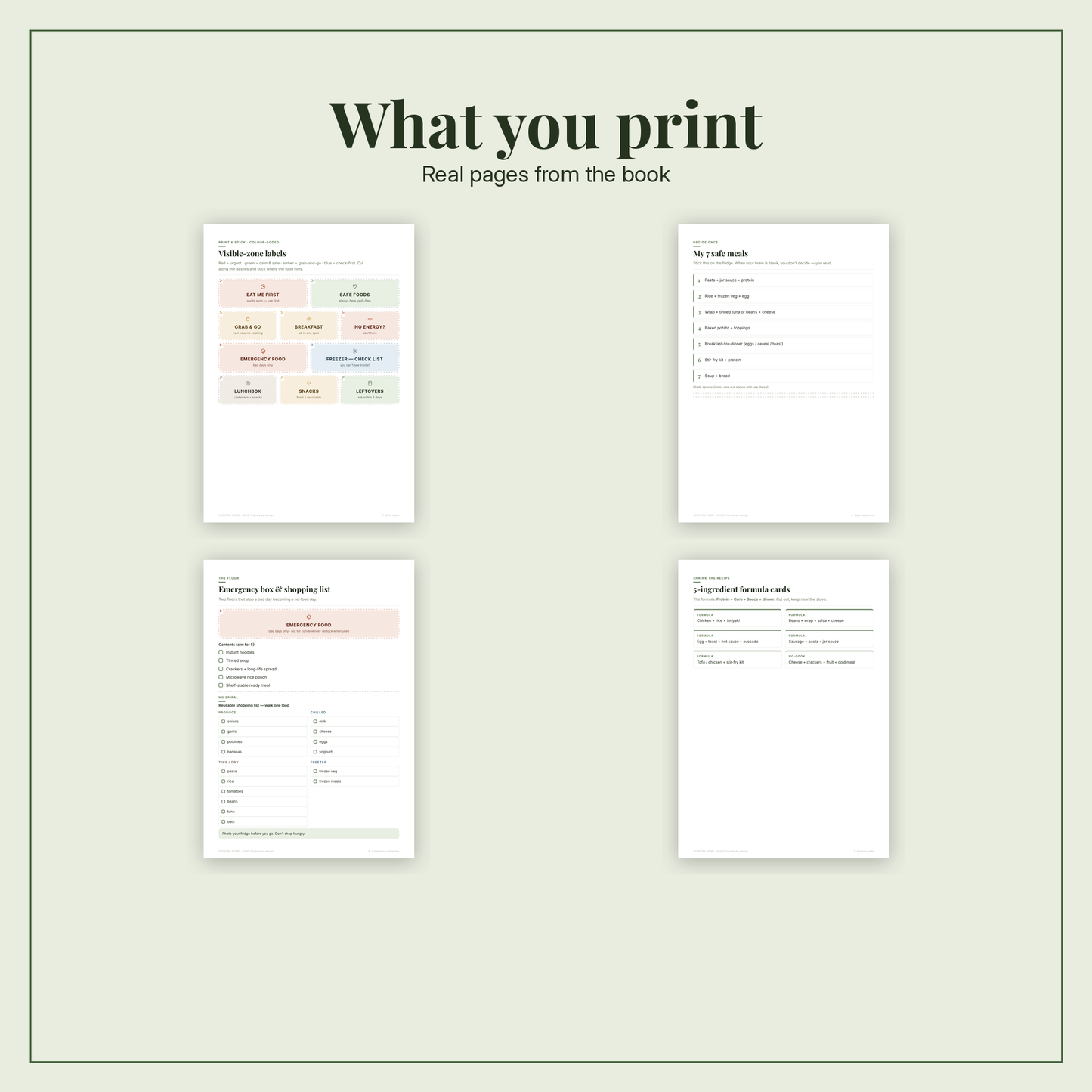 The ADHD-Friendly Kitchen Pack (Printables)
