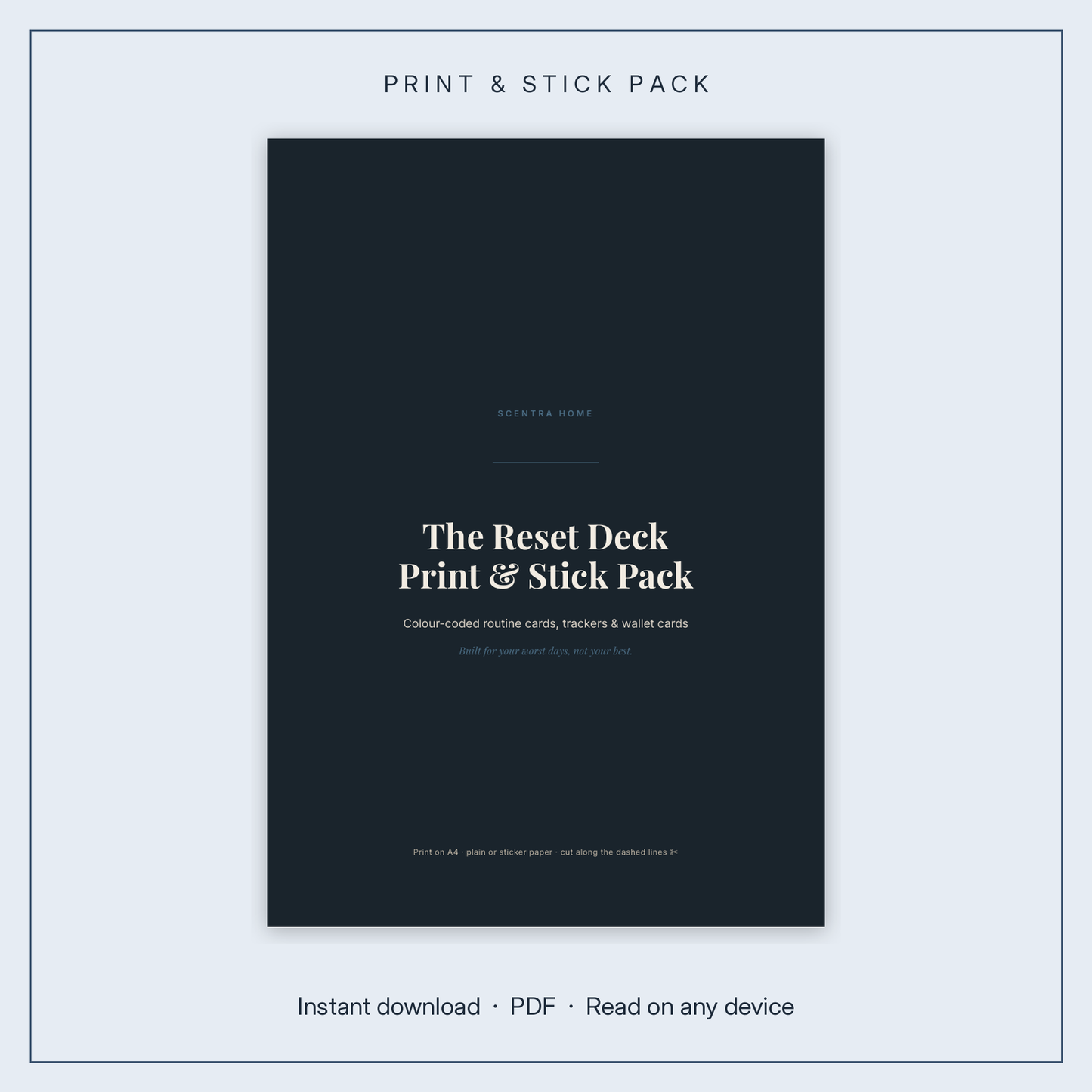 The Reset Deck Print & Stick Pack (Printables)