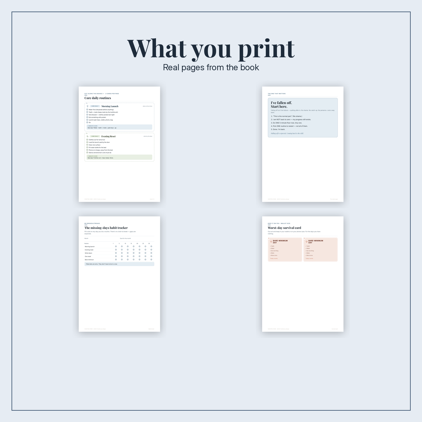 The Reset Deck Print & Stick Pack (Printables)